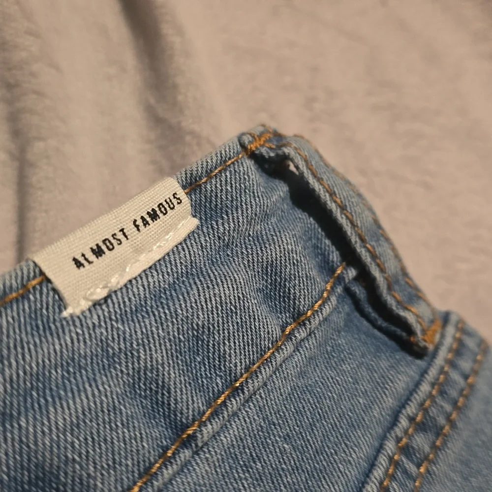 Almost Famous Sparkling Blue Flare Jeans - Picture 7 of 12